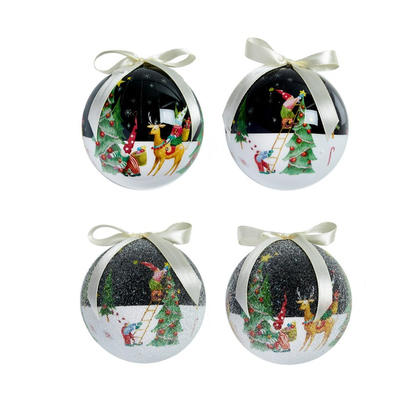 1 x 75mm Jolly Elf Bauble