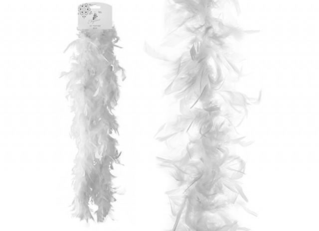 White Feather Boa on Hanger