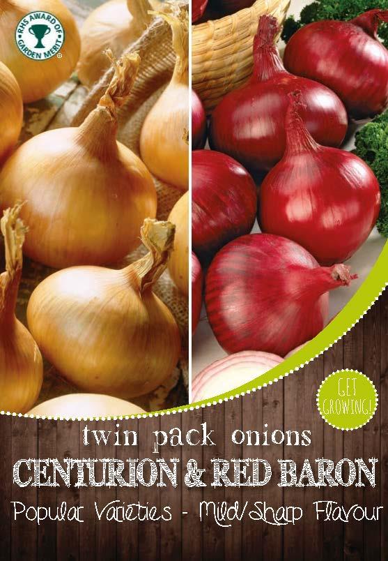 Twin Pack Onions - Centurion / Red Baron