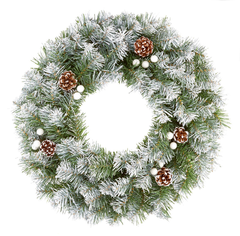 50cm Snow Tipped Berry Wreath