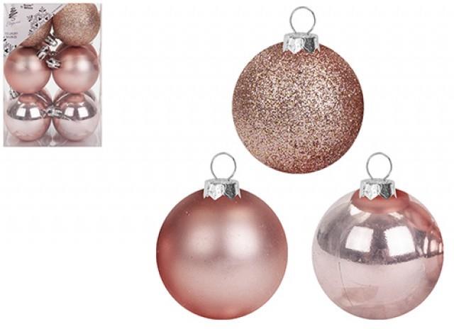 12 Piece Rose Gold Baubles