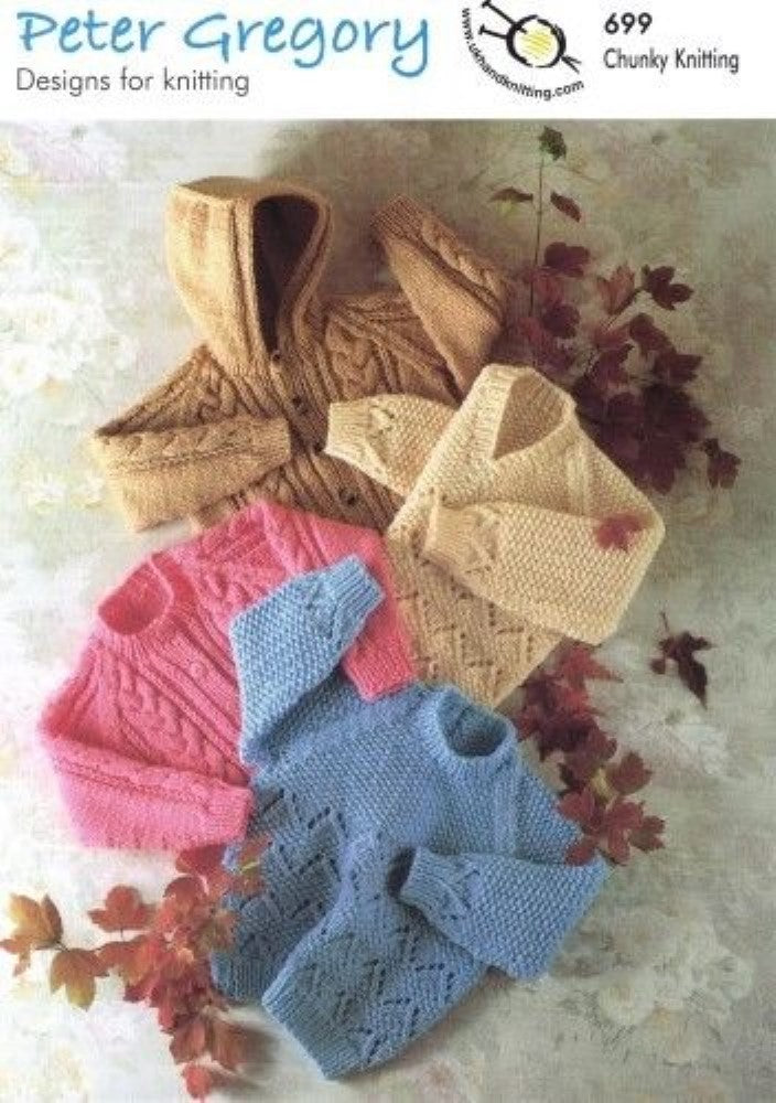 Baby Jacket and Jumper Knitting Pattern - 699