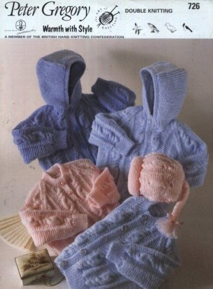 Baby Jackets and Hoodies Knitting Pattern - 907
