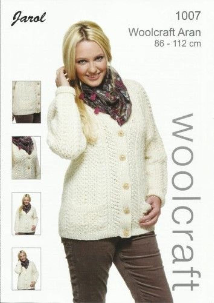 Adult Ladies Cardigan Knitting Pattern - 1007