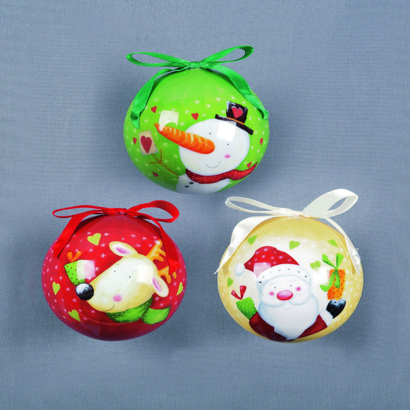 Christmas Character Patterned Bauble