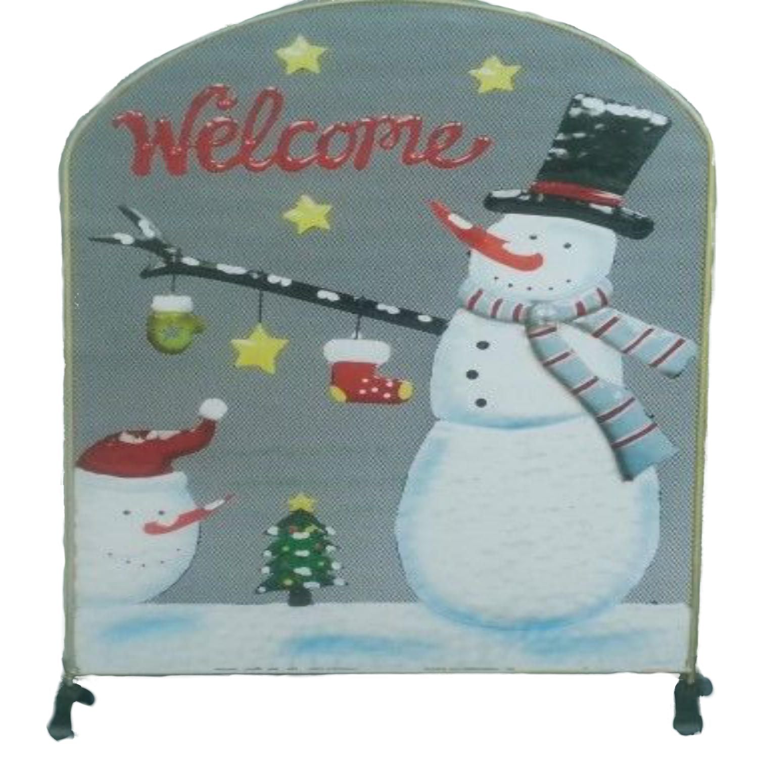 53cm Snowman Christmas Fireguard