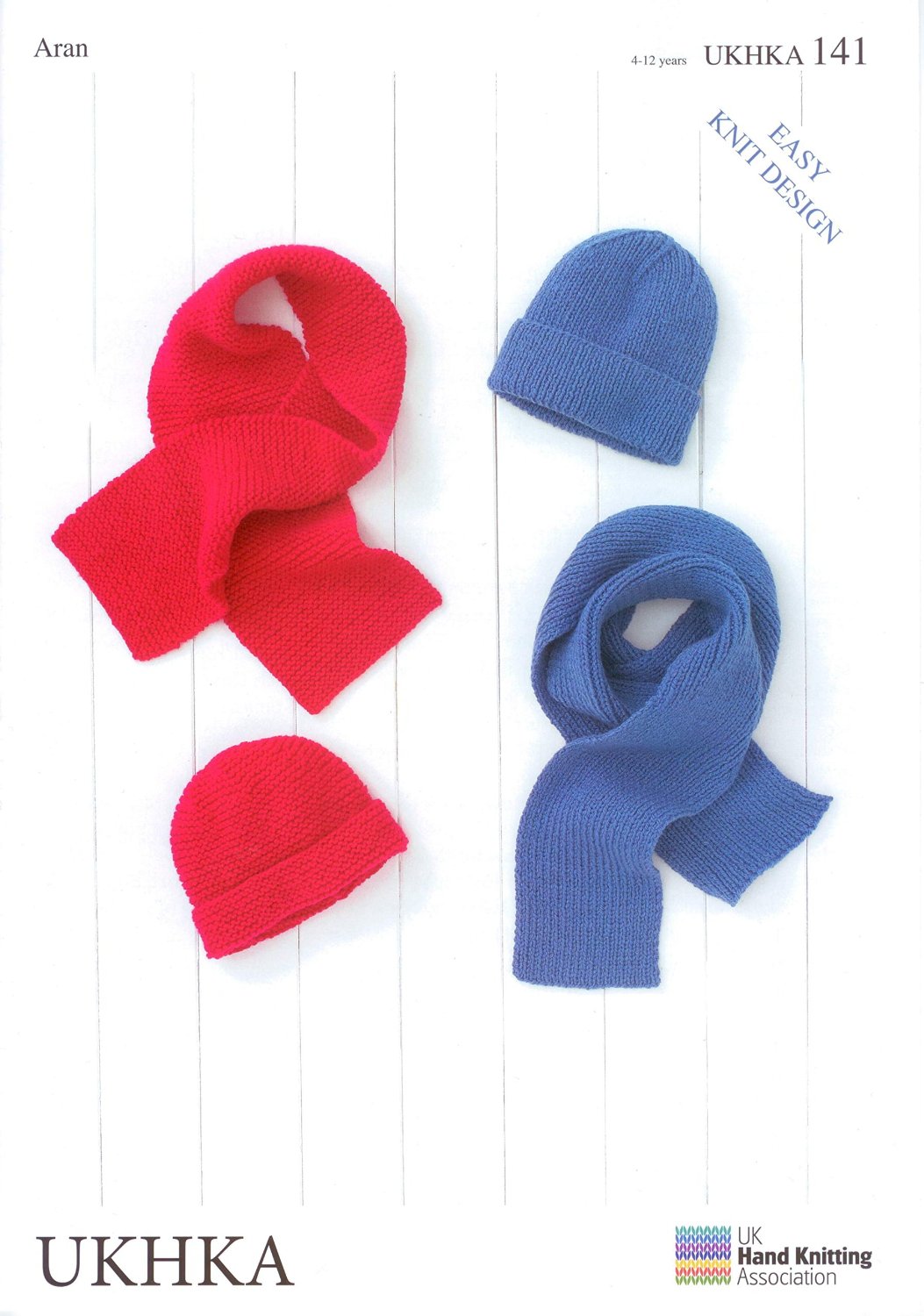 Children's Hats & Scarves Knitting Pattern: UKHKA141