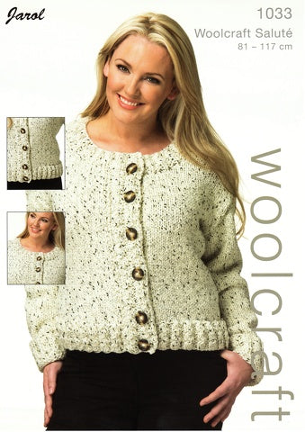 Adult Ladies Cardigan Knitting Pattern - 1033