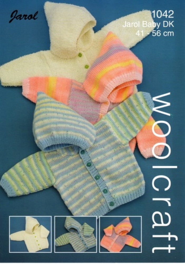 Knitting Pattern Baby Hoodies, Pattern Number: 1042
