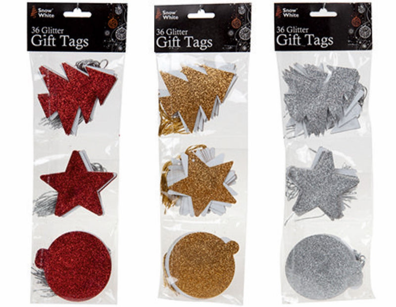 30 Glitter Gift Tags