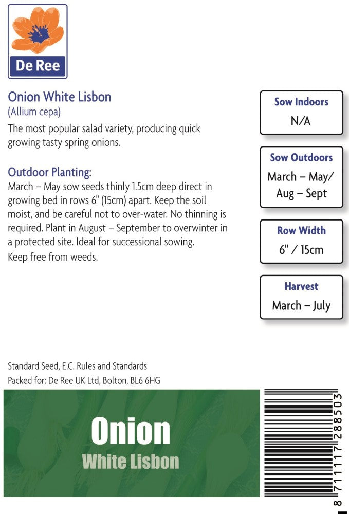 Onion: White Lisbon Seeds
