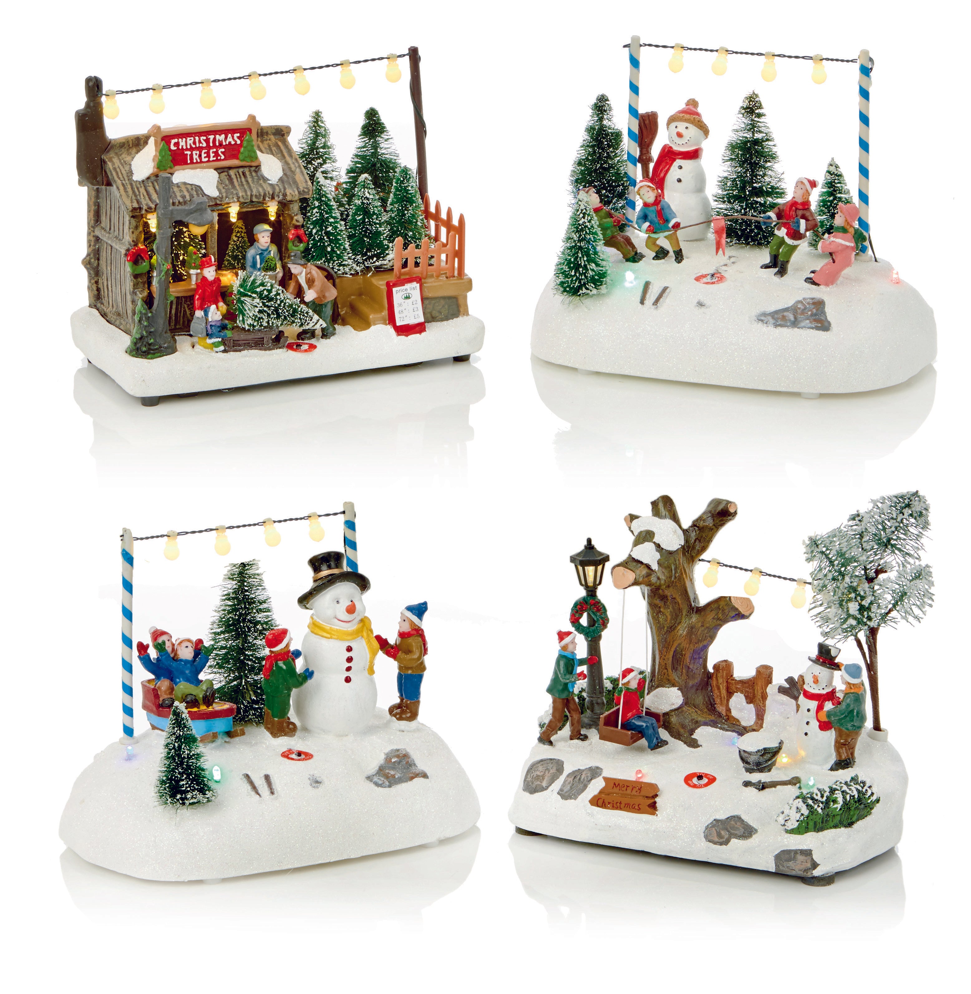 15cm Light up Village Scene