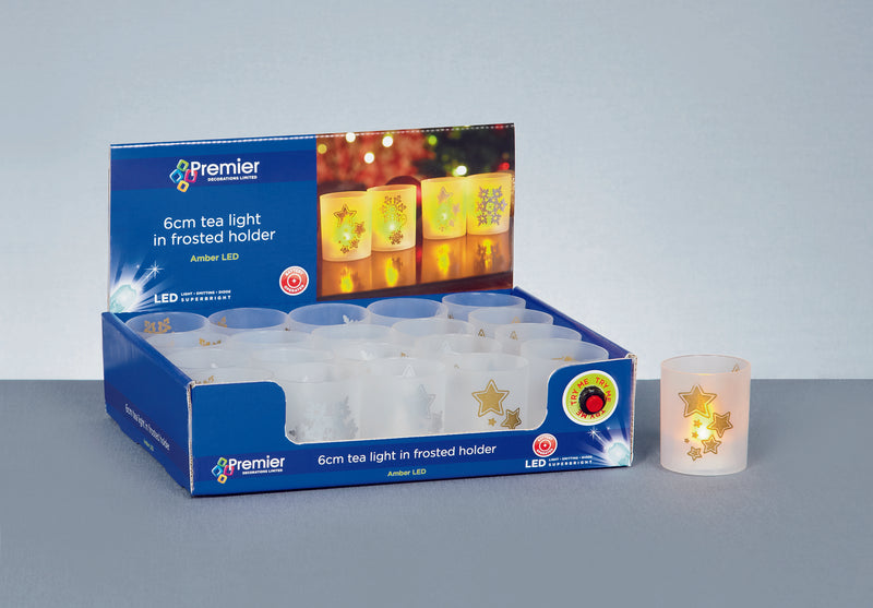1 x Light up Flickering Plastic Candle & Holder