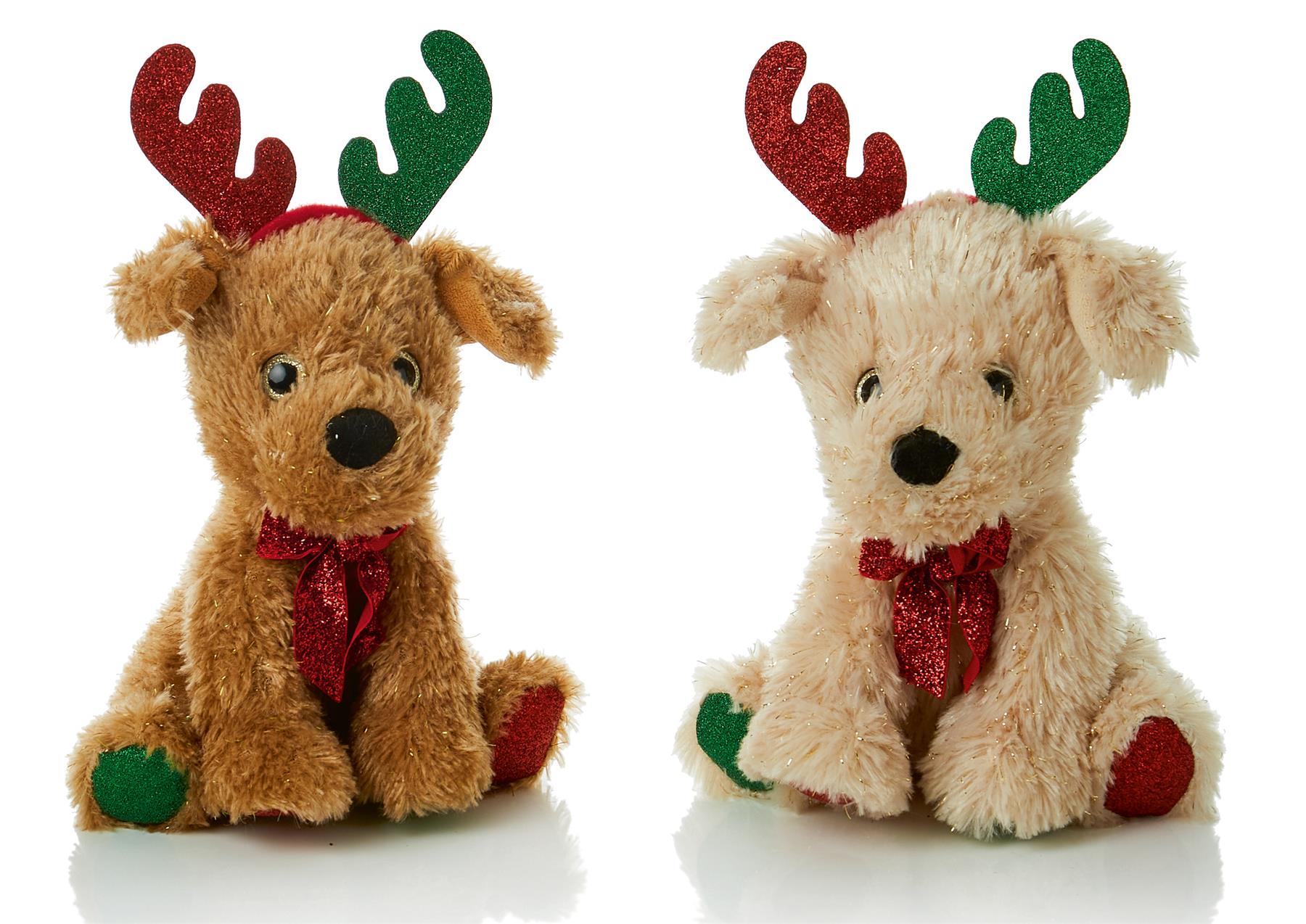 Plush Dog With Antlers