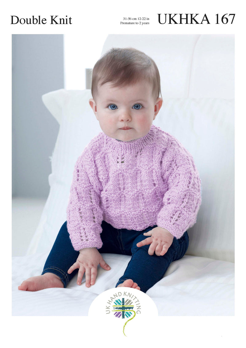 Baby Cardigans and Sweater Knitting Pattern - UKHKA167