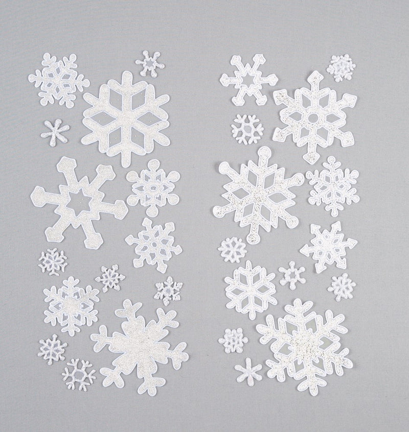 1 x Glittery Snowflake Christmas Window Cling