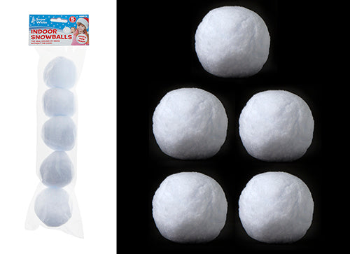 Pack of 5 Indoor Snowballs