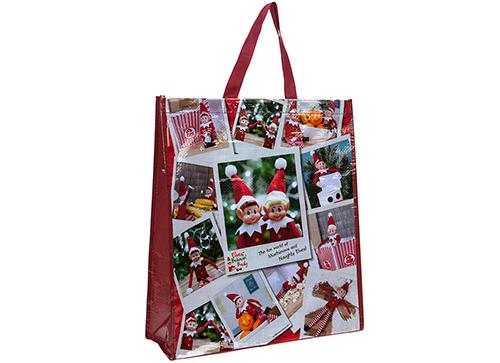 Reusable Naughty Elf Design Shopping Bag