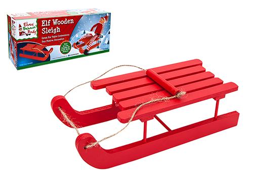 Wooden Sleigh for Naughty Elf