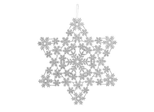 Snowflake Tree Trim - Silver