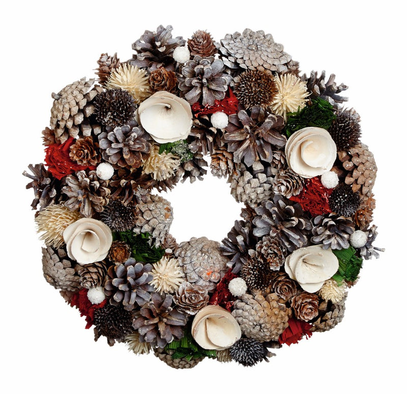 Natural Red& White Wreath