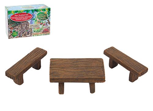 Fairy Bench & Picnic Table Set