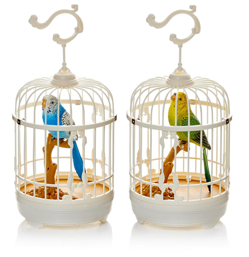 Animated Budgie in Cage