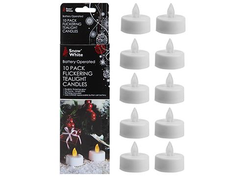 10 Pack Battery Operated Tealights