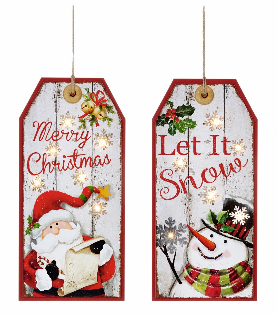 1 x Light up Christmas Plaque