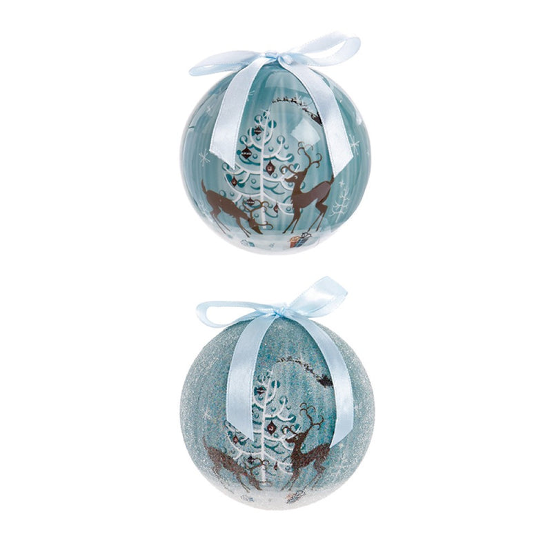 1 x Deer and Tree Pattern Bauble