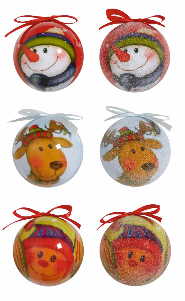 1 x Cute Christmas Character Bauble