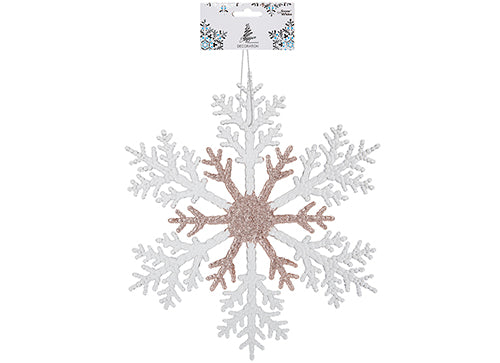 Rose Gold Snowflake Decoration