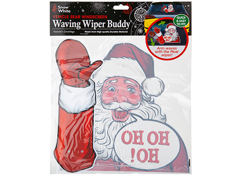 Waving Santa Windscreen Wiper Buddy