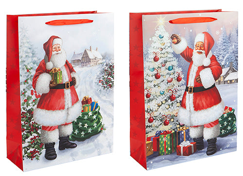 42cm Classic Santa Design Gift Bag