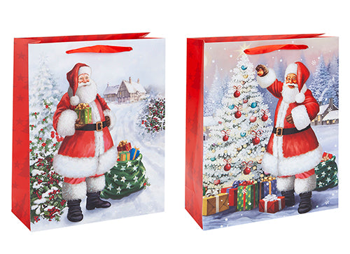 32cm Classic Santa Design Gift Bag