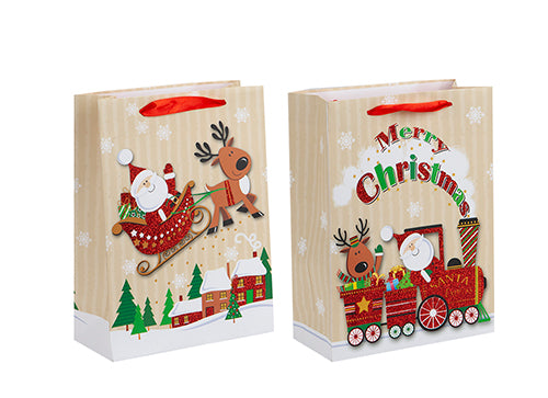 24cm Cute Santa Design Gift Bag