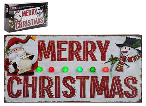 40cm Merry Christmas Sign