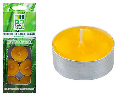 Pack of 10 Citronella Tealight Candles