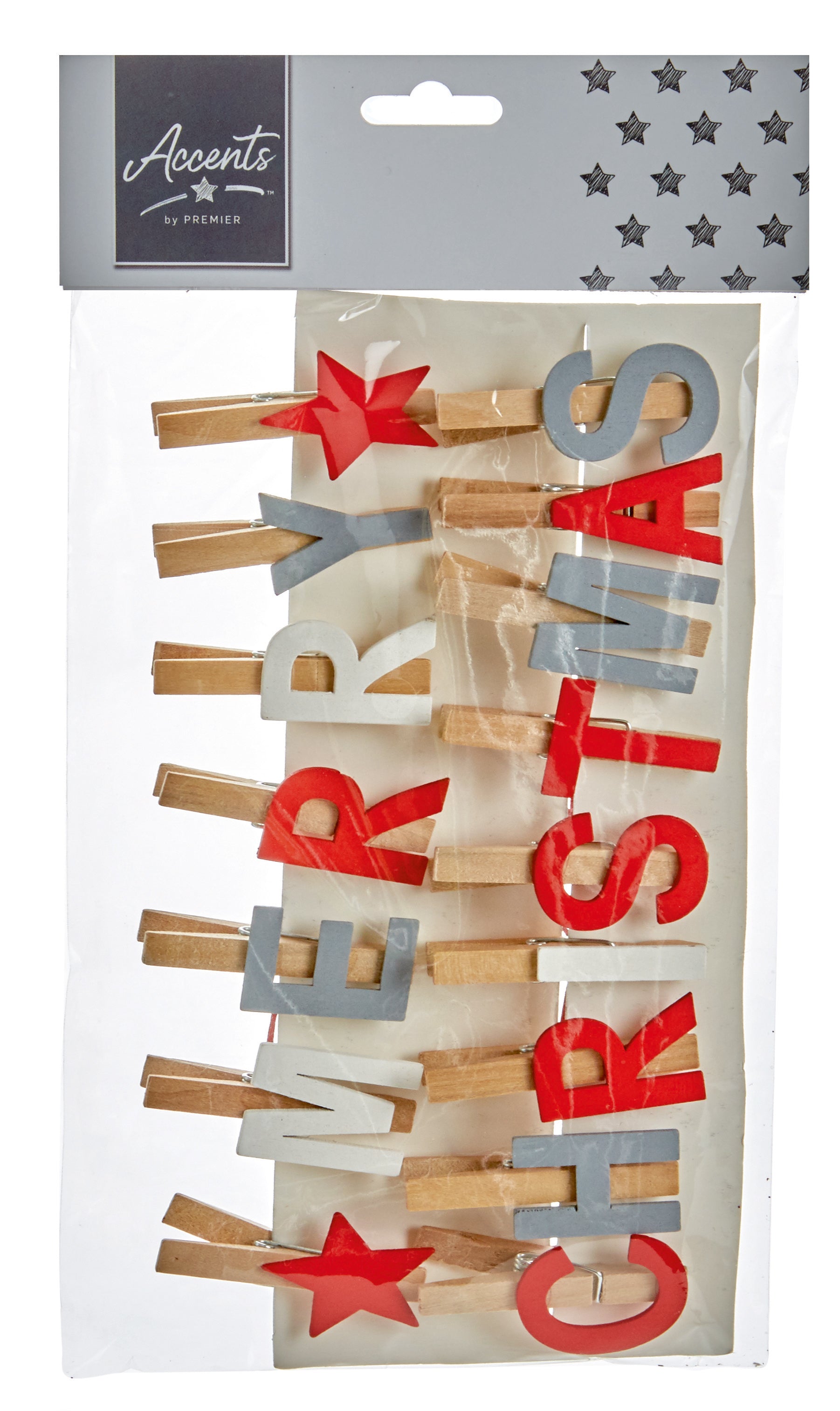 16 Wooden Pegs