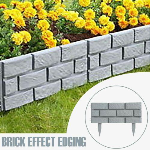 4pc Grey Brick Edging