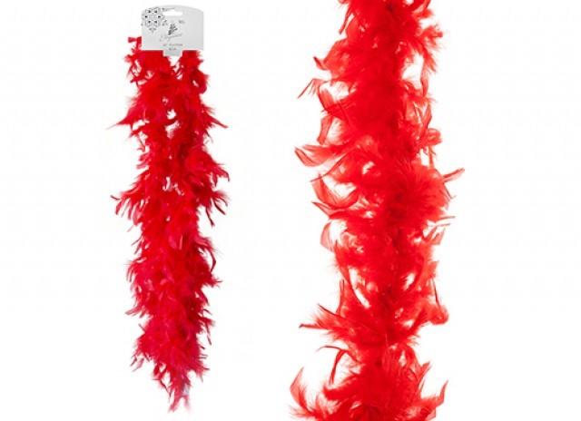 Red Feather Boa