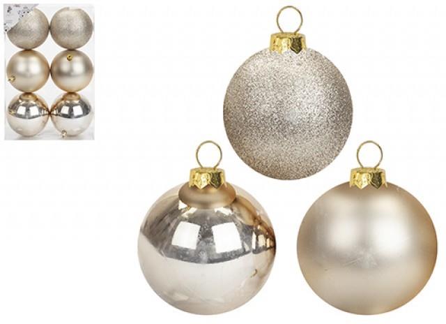 12 Piece Champagne Baubles