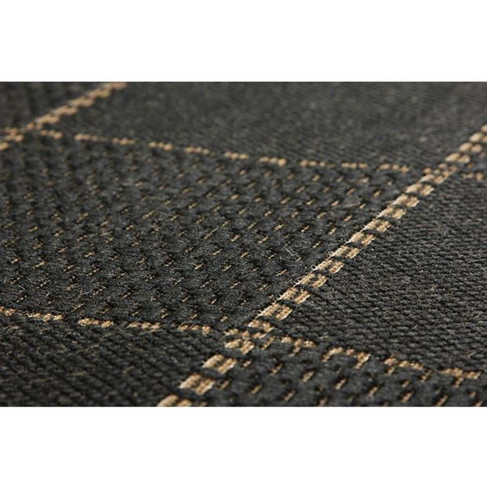 Checked Flatweave - Black