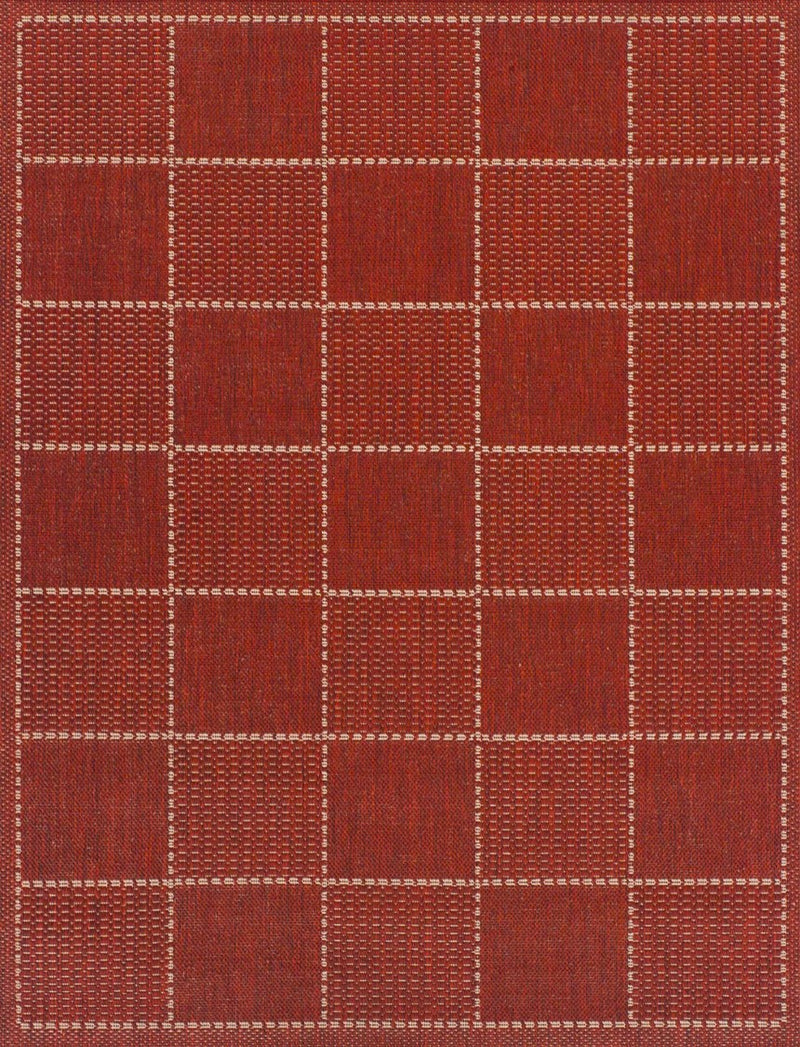 Checked Flatweave - Red
