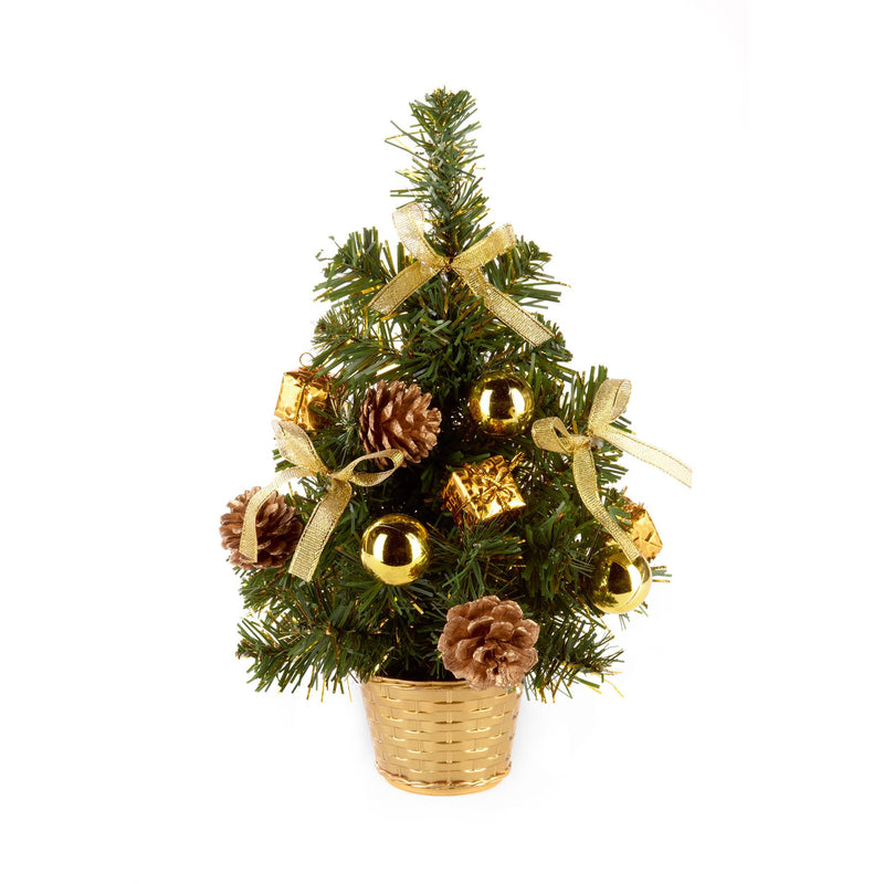 30cm Gold Dressed Tree