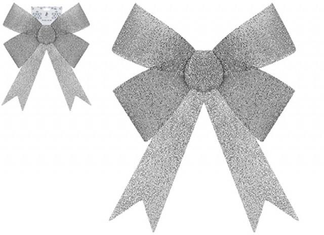 Large single Silver bow