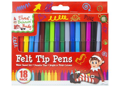 18 Elf Felt Tip Pens