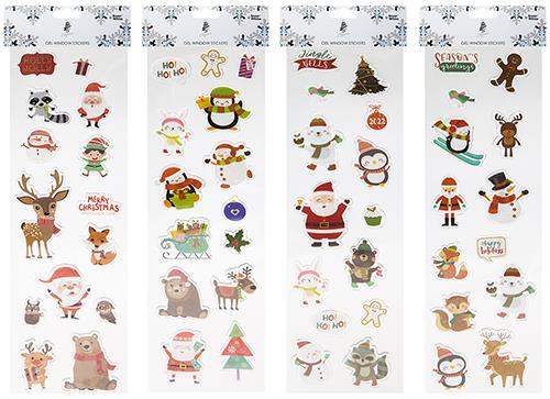 55cm Christmas Gel Window Stickers