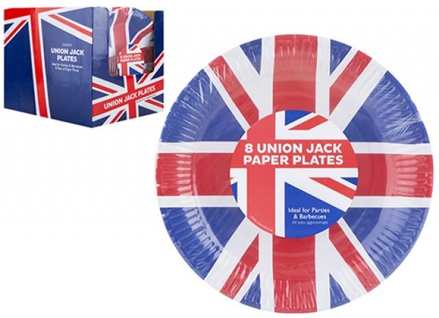 Union Jack Paper Plates