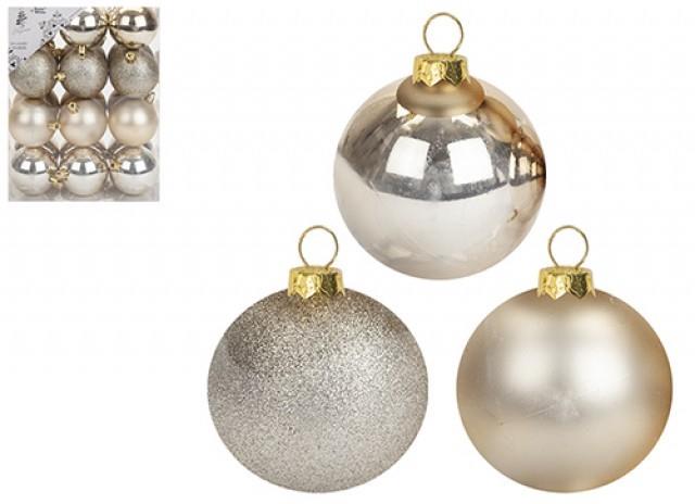 24pc Champagne Baubles